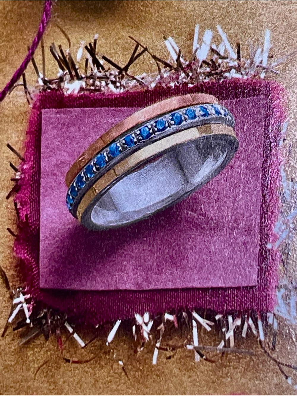 New! Blue Train Ring